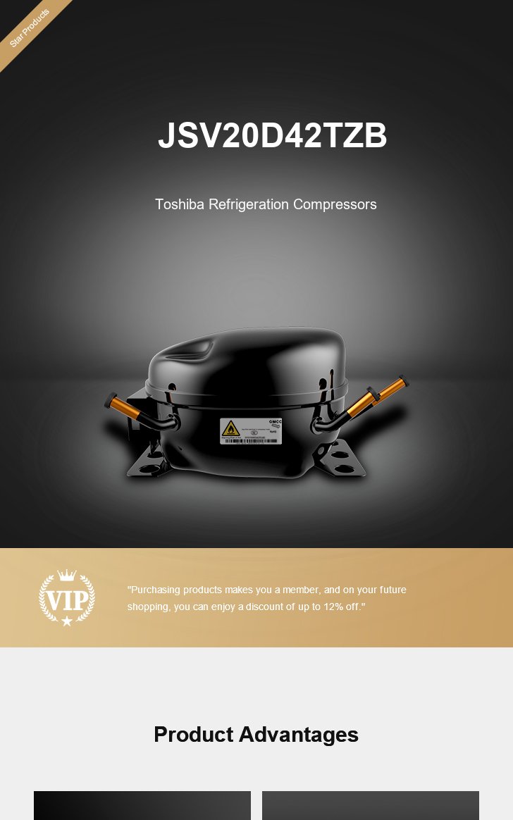 Toshiba Compressor JSV20D42TZB, technical parameters pdf, structure diagram